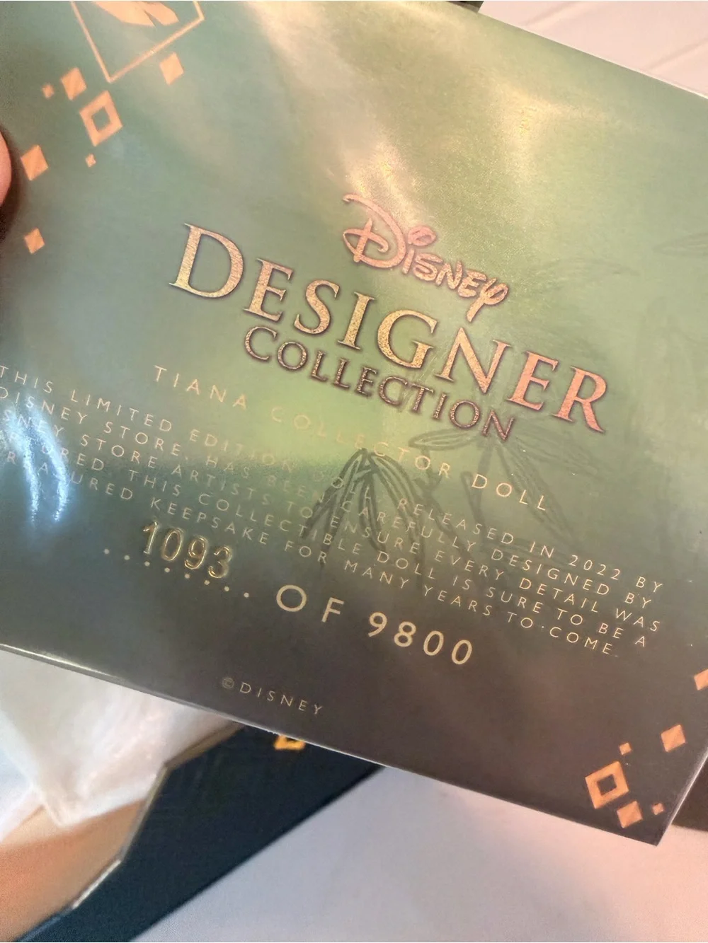 Disney Designer Collection Tiana Limited Edition Doll The Princess and the Frog